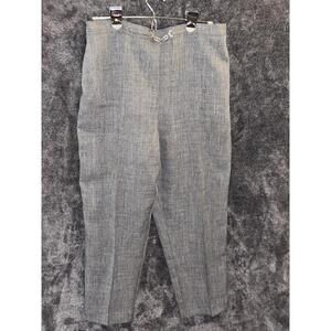 Alfred Dunner 14P Heathered Gray High Waist Trousers VTG